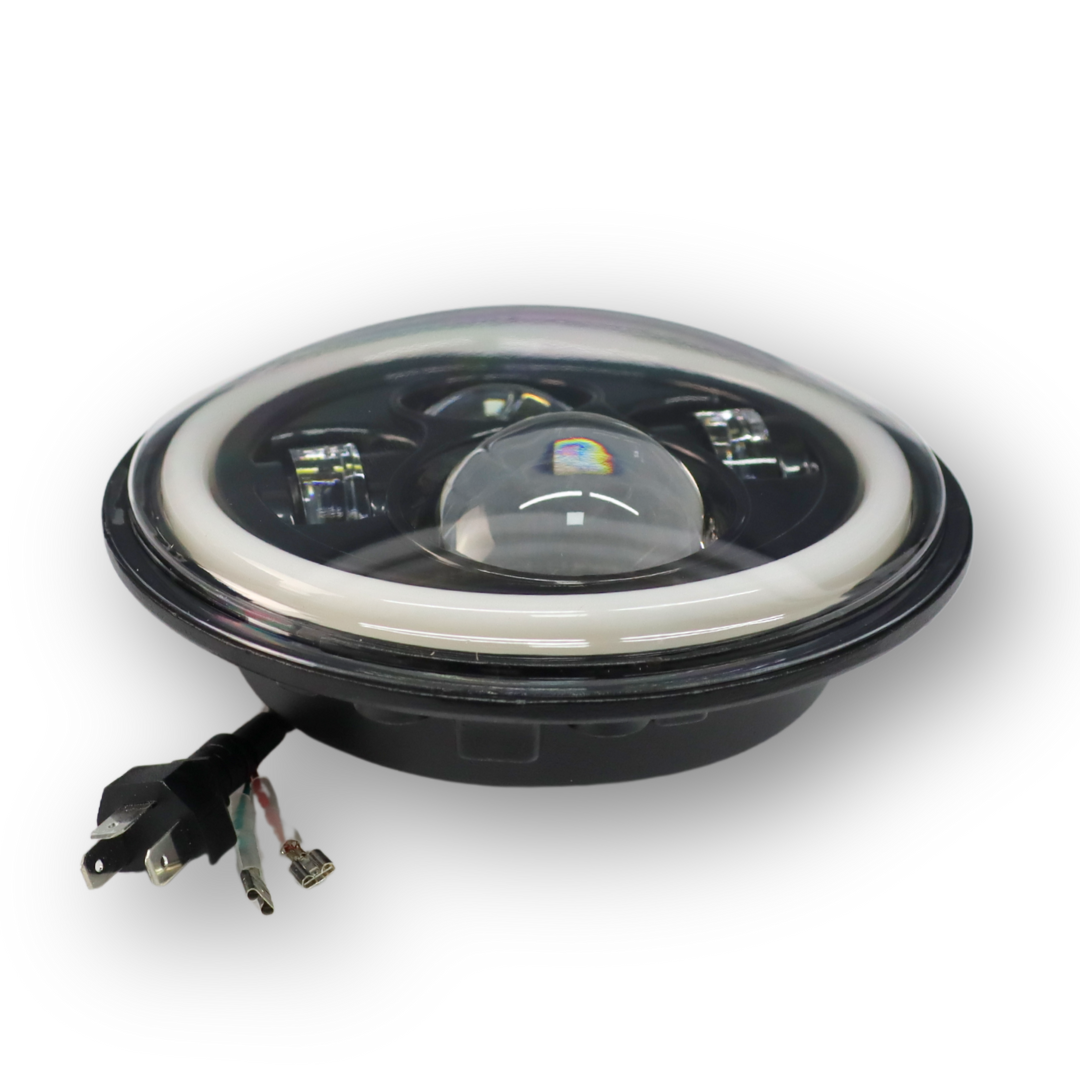 Фара универсальная диодная  LED   (60W ближний + дальний + габарит + поворот)