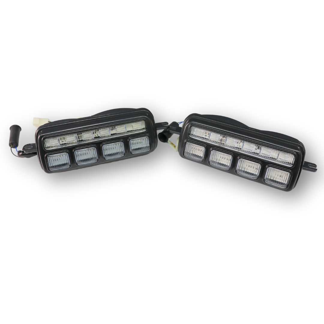 Подфарники диодные ВАЗ-2121НИВА (6+4 диода белый-желтый свет+поворот+ДХО)