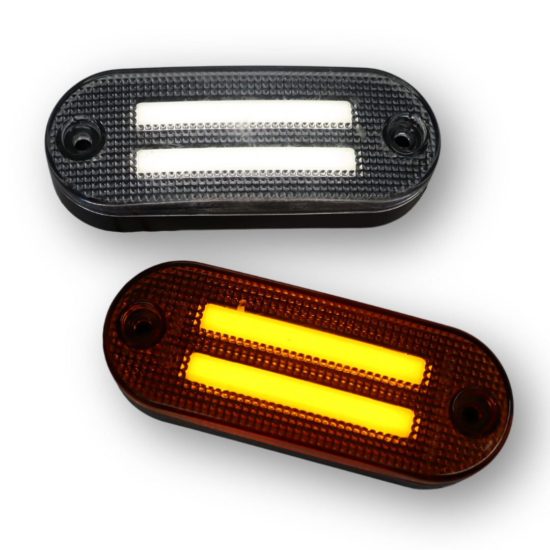 Фонарь габаритный NEON 2-полосы белый 24V Фонарь габаритный NEON 2-полосы белый 24V