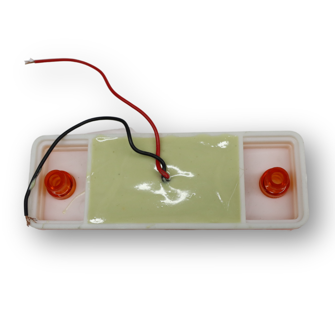 Фонарь габаритный NEON 4-стрелки желтый 24V