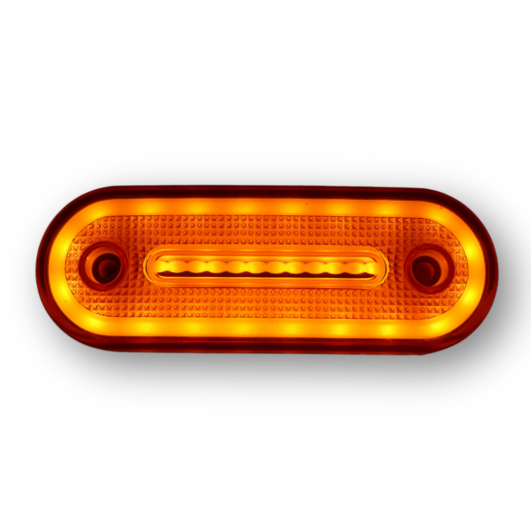Фонарь габаритный NEON 24-диода желтый 24V