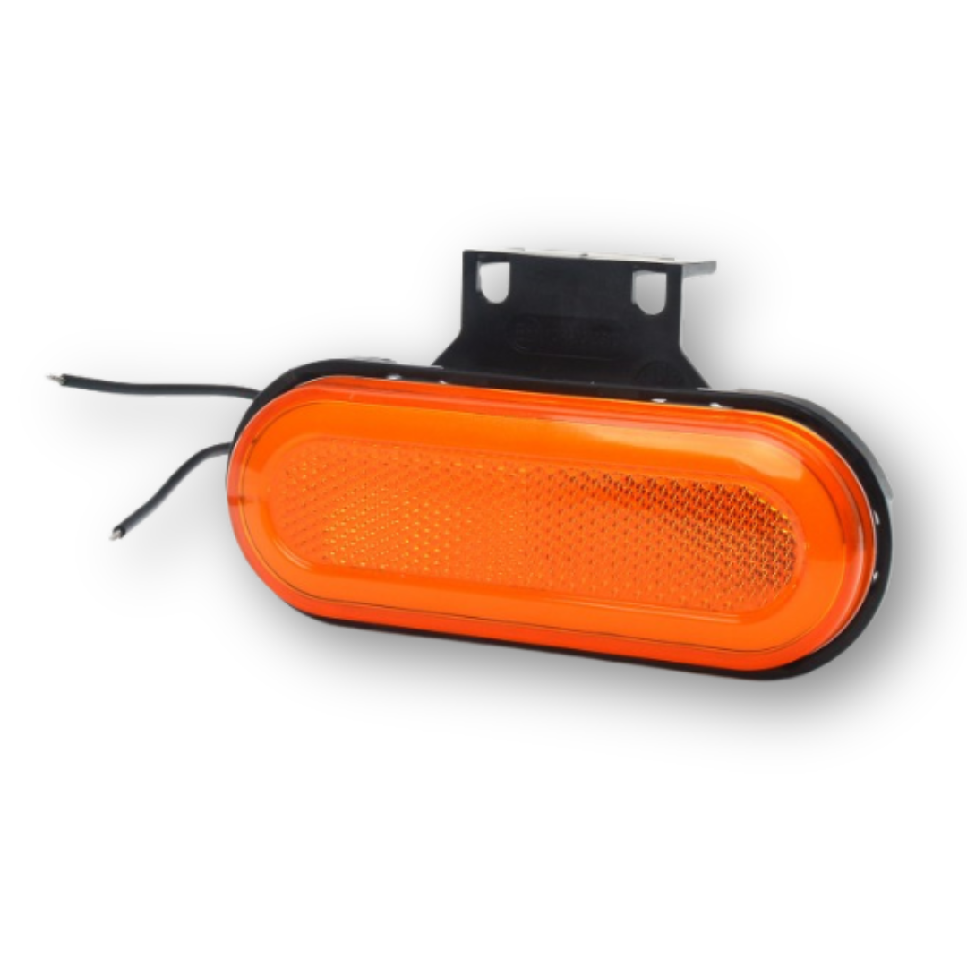 Фонарь габаритный NEON желтый 12-24V 124x49  \WAS\