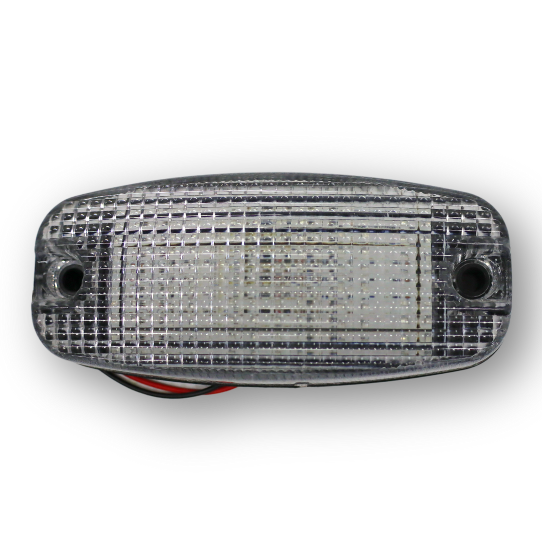 Фонарь габаритный диодный 24V (мигающий красный-синий) Фонарь габаритный диодный 24V (мигающий красный-синий)