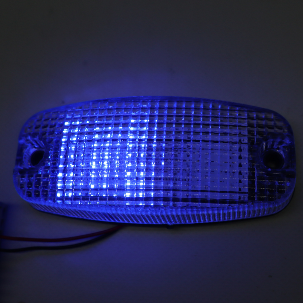 Фонарь габаритный диодный 24V (мигающий красный-синий) Фонарь габаритный диодный 24V (мигающий красный-синий)