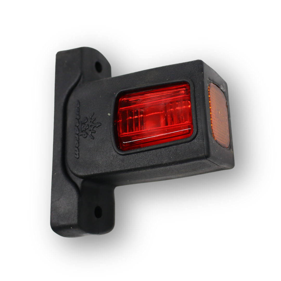 Фонарь габаритный рог; трехцветный; диодный; 8 см; прозрачный (CERAY)