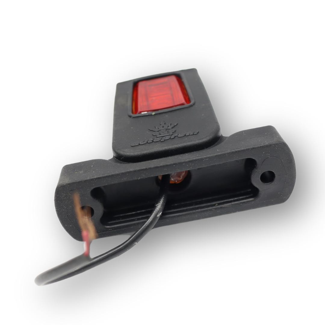 Фонарь габаритный рог; трехцветный; диодный; 8 см; прозрачный (CERAY)