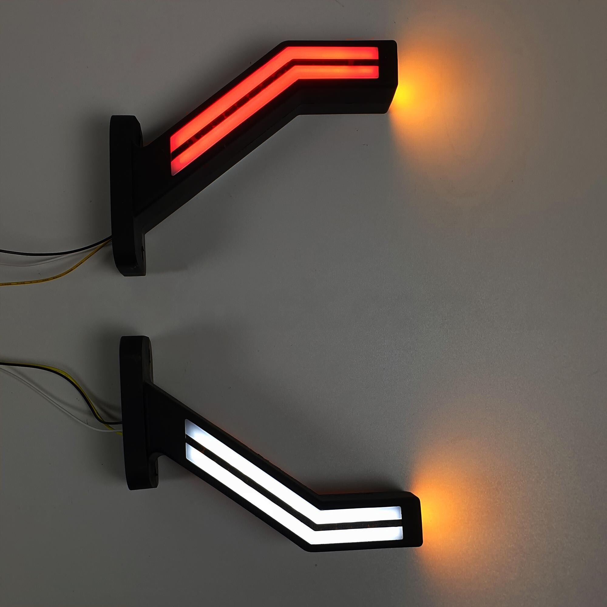 Фонарь габаритный рог 19 см LED 10-30 V бег указ.повор. \левый \FR\