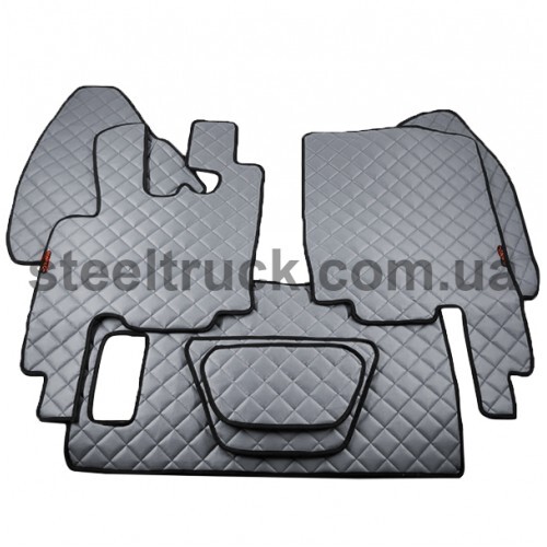 ФОТО НА ЗАМЕНУ Коврик Экокожа DAF XF95 1997-2005; МКПП, серый,