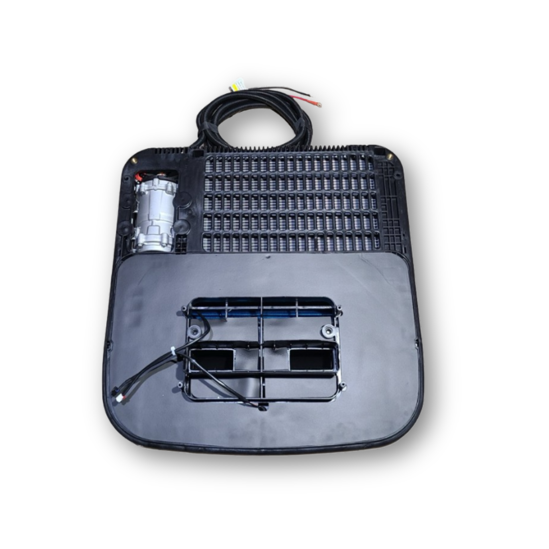 Автономный кондиционер 24V; Вес 30,5 кг; конденсаторный блок 706*738*140 мм; испарительный блок 347*258 мм; без фреона Автономный кондиционер 24V; Вес 30,5 кг; конденсаторный блок 706*738*140 мм; испарительный блок 347*258 мм; без фреона