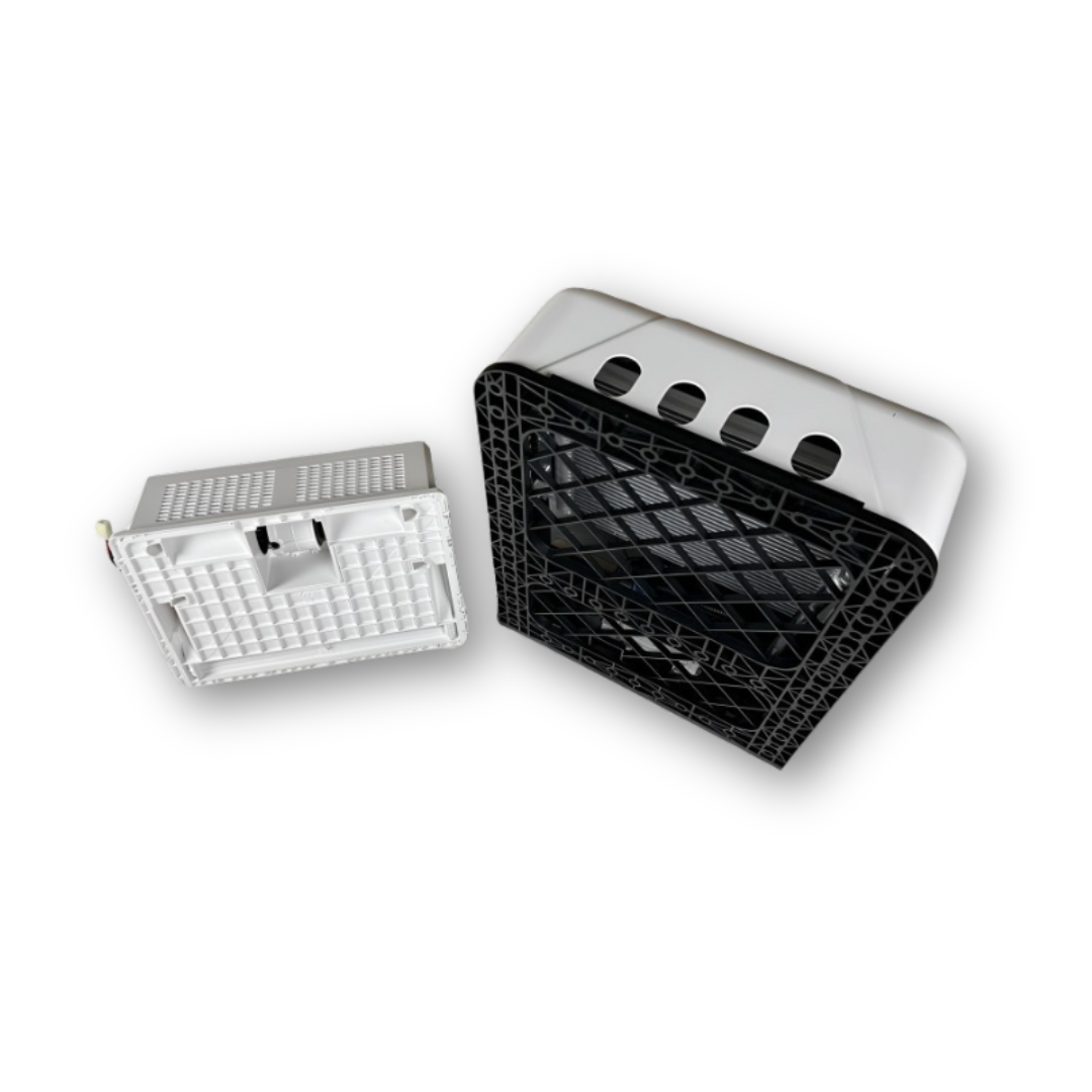 Стояночный автономный кондиционер 24V; Вес 26 кг; конденсаторный блок 490*660*210 мм; испарительный блок 455*335*165 мм; без фреона Стояночный автономный кондиционер 24V; Вес 26 кг; конденсаторный блок 490*660*210 мм; испарительный блок 455*335*165 мм; без фреона