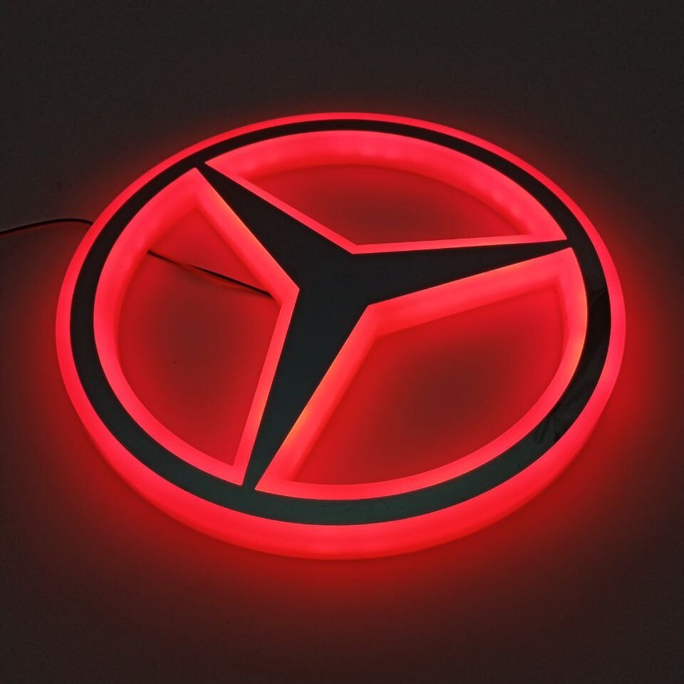 Ліхтар декоративний діодний MERCEDES - червоний (Ø-300мм*20мм) Ліхтар декоративний діодний MERCEDES - червоний (Ø-300мм*20мм)