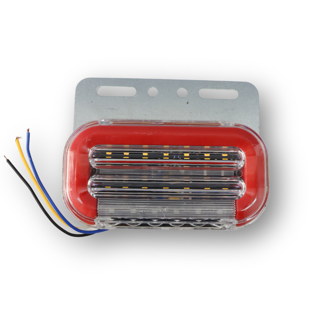 Фонарь габарит LED \бегущий указатель поворота \металлическое крепление \красный