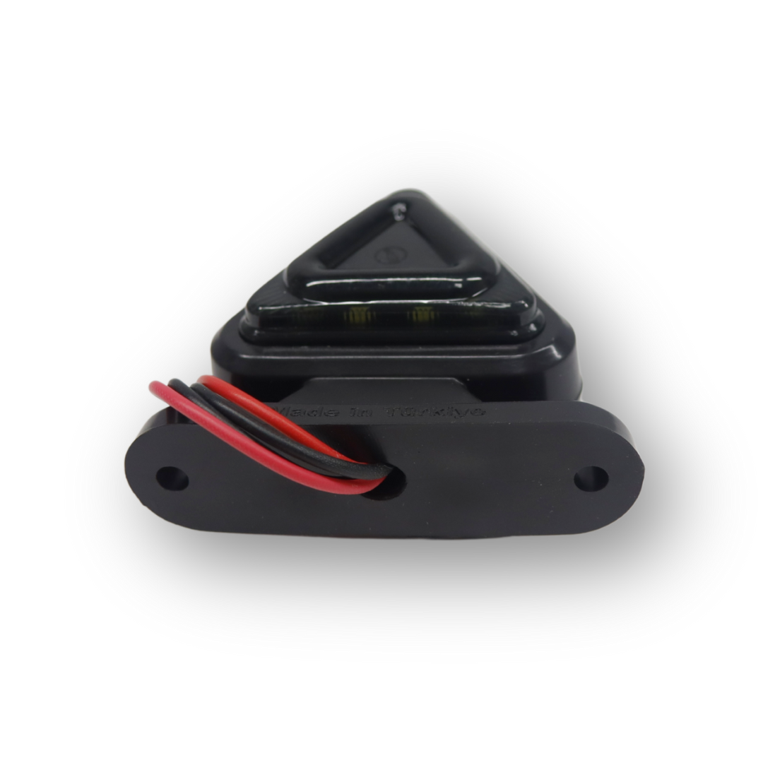 Габаритный фонарь треугольный SMOKE красно-белый Габаритный фонарь треугольный SMOKE красно-белый