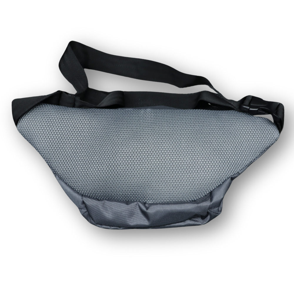 Сумка на пояс серая