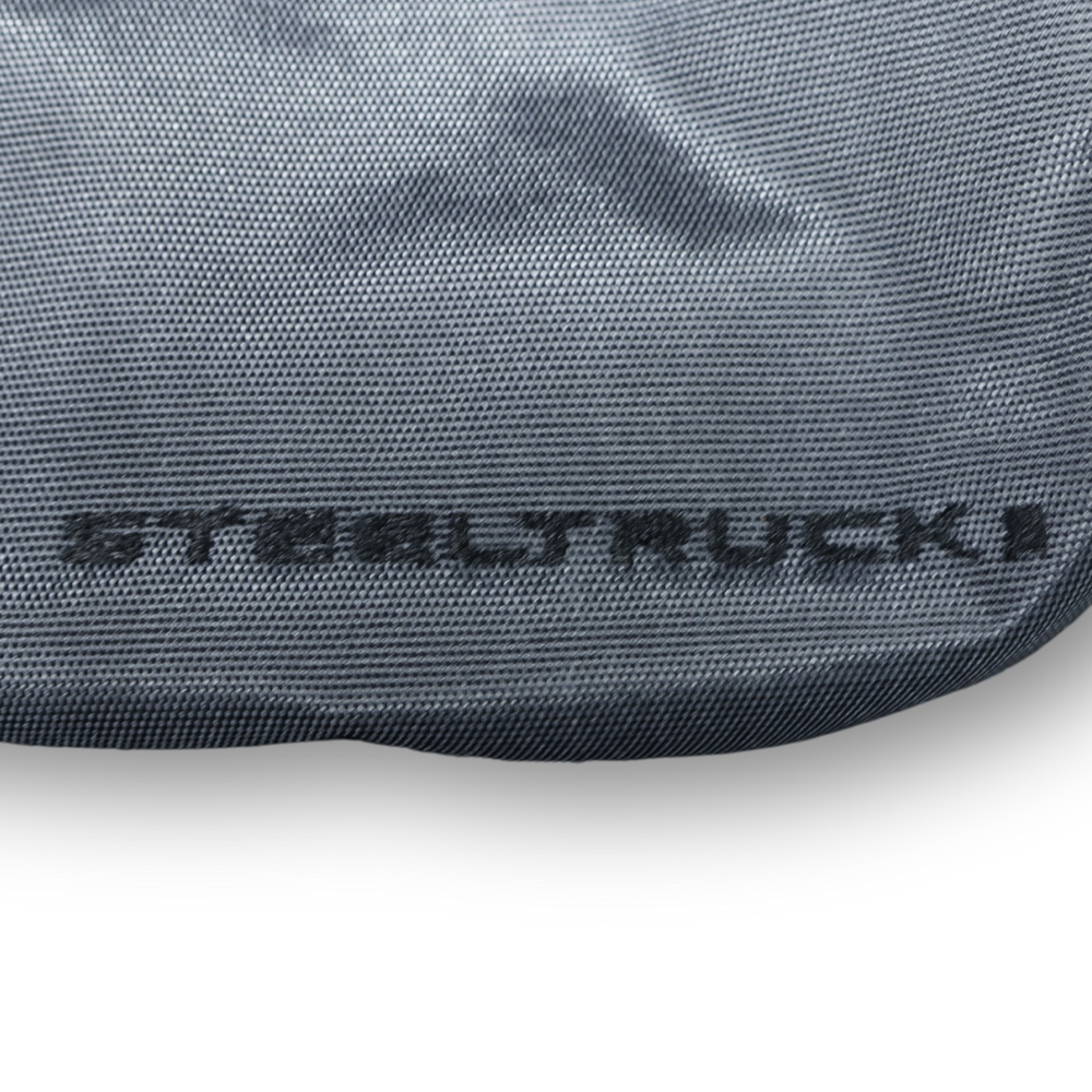 Сумка на пояс серая