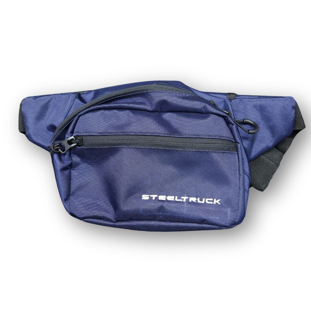 Сумка на пояс синяя