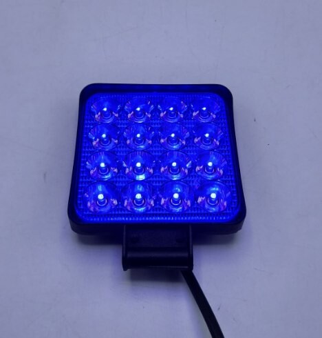 Рабочая фара синяя; 16 диодов LED; 24V