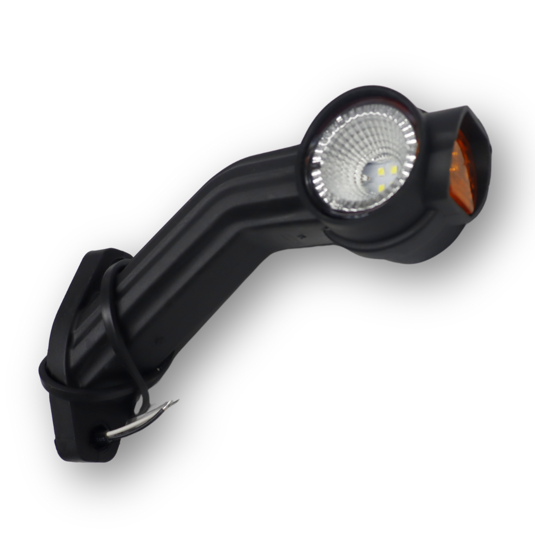 Фонарь габаритный рог LED; кривой; 19 см; левый (Fristom)