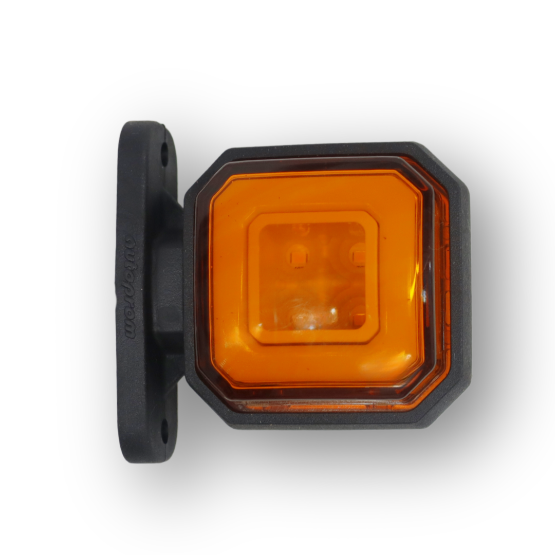 Габаритный фонарь; квадратный; красно-желтый; 8,5 см; 24V