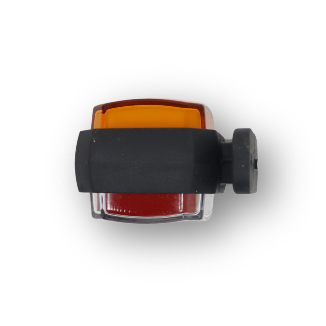 Габаритный фонарь; квадратный; красно-желтый; 8,5 см; 24V