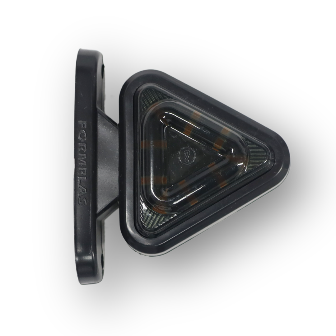 Габаритный фонарь треугольный; красно-желтый «GRAPHITE»; 12-24V (F.PLAS)