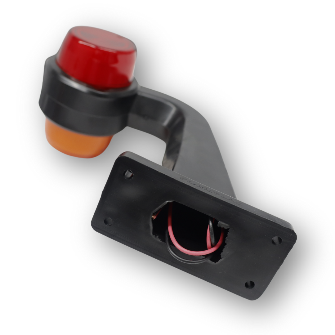 Фонарь габаритный рог; красно-желтый; LED NEON; 12-24V; кривой 20 см (F.PLAS) Фонарь габаритный рог; красно-желтый; LED NEON; 12-24V; кривой 20 см (F.PLAS)