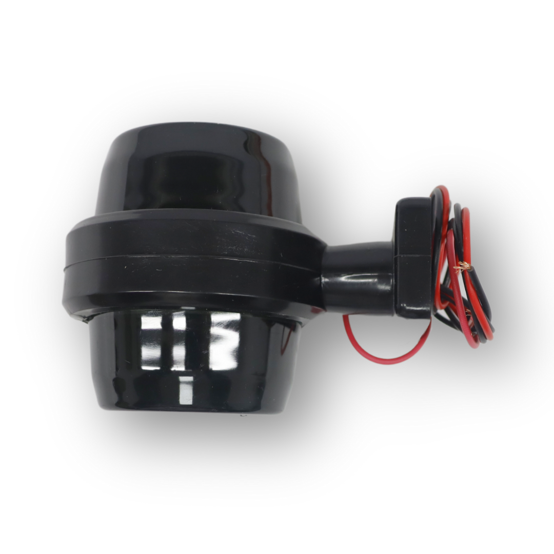 Фонарь габаритный рог «GRAPHITE»; красно-белый LED; 12-24V; 10см (F.PLAS)