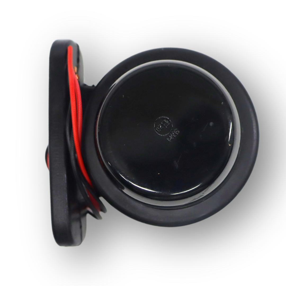 Фонарь габаритный рог «GRAPHITE»;  красно-белый LED; 7 см (F.PLAS)