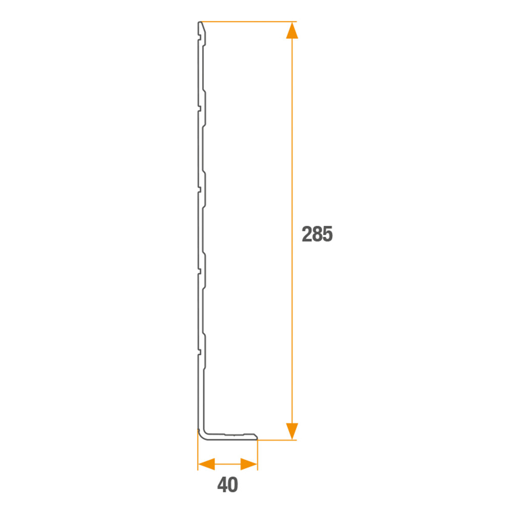 Профиль отбортовочный L - 6000 мм