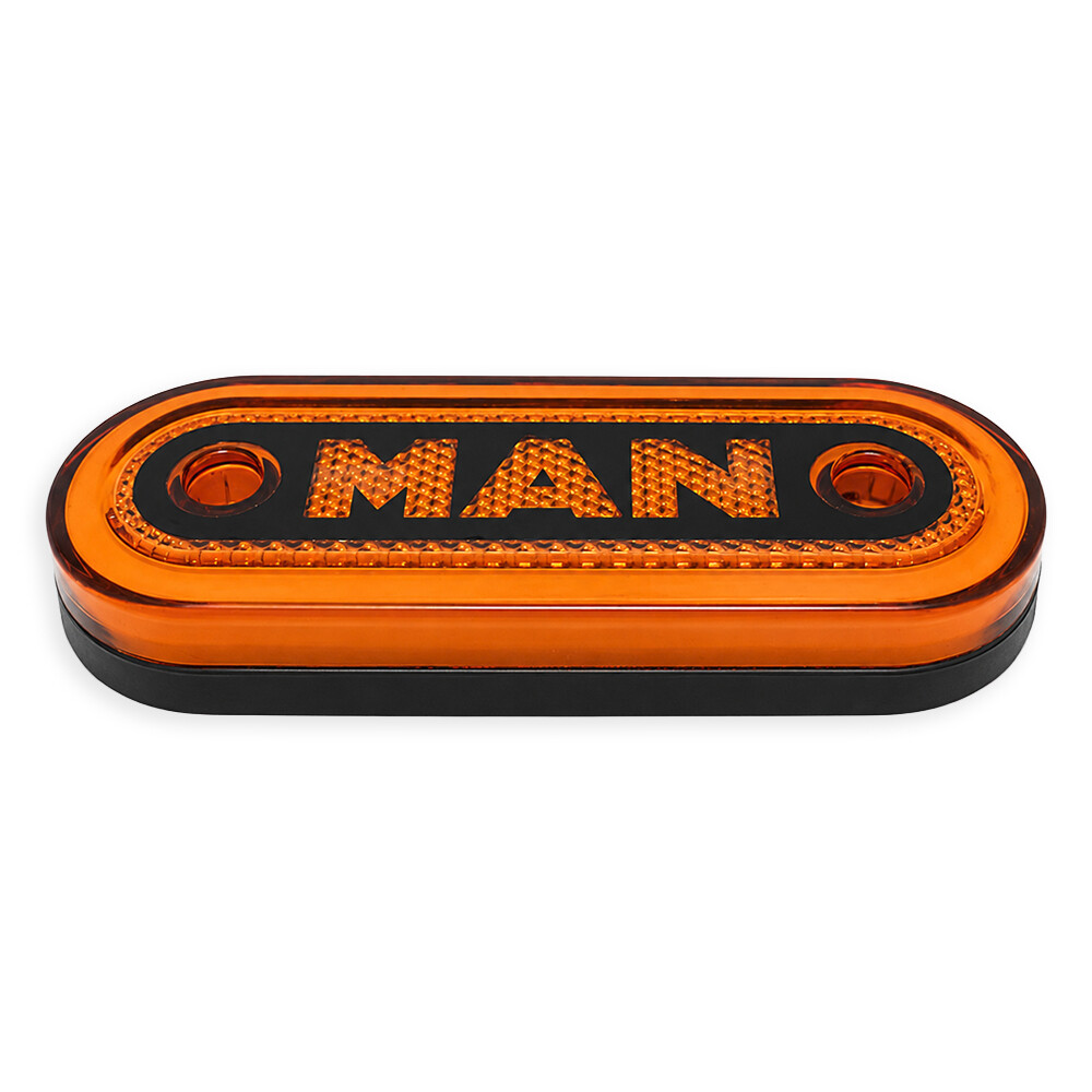 Ліхтар габаритний NEON з логотипом "MAN" жовтий Ліхтар габаритний NEON з логотипом "MAN" жовтий