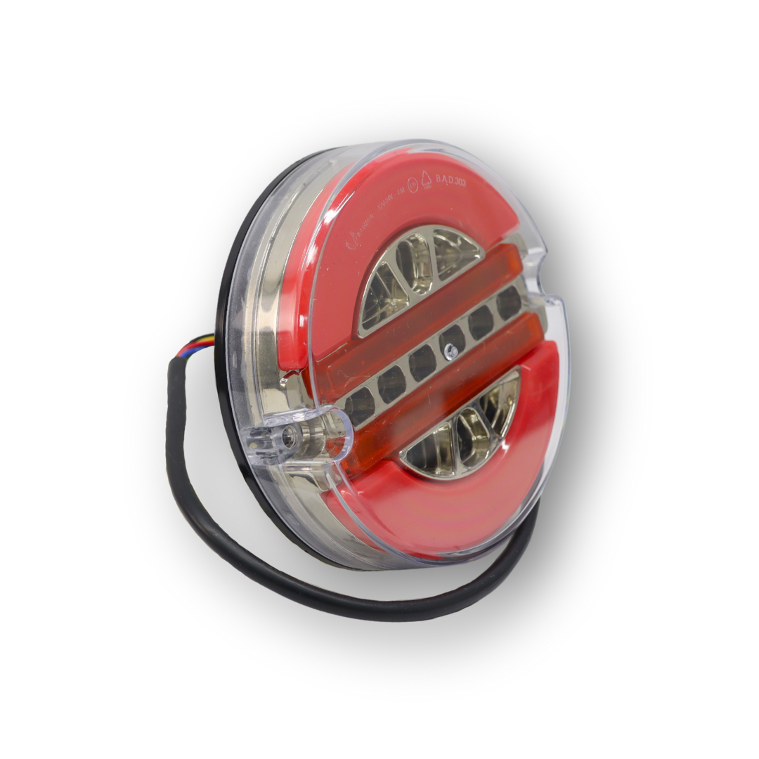 Фонарь задний neon-led 4 функции 12-24V Ø 140 мм  \ BAD\