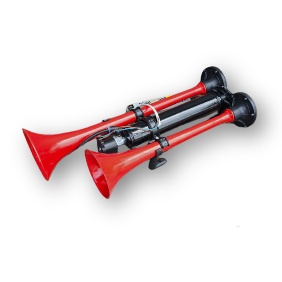 Сигнал воздушный 2 рожка, 24V, с воздухонакопителем Сигнал воздушный 2 рожка, 24V, с воздухонакопителем