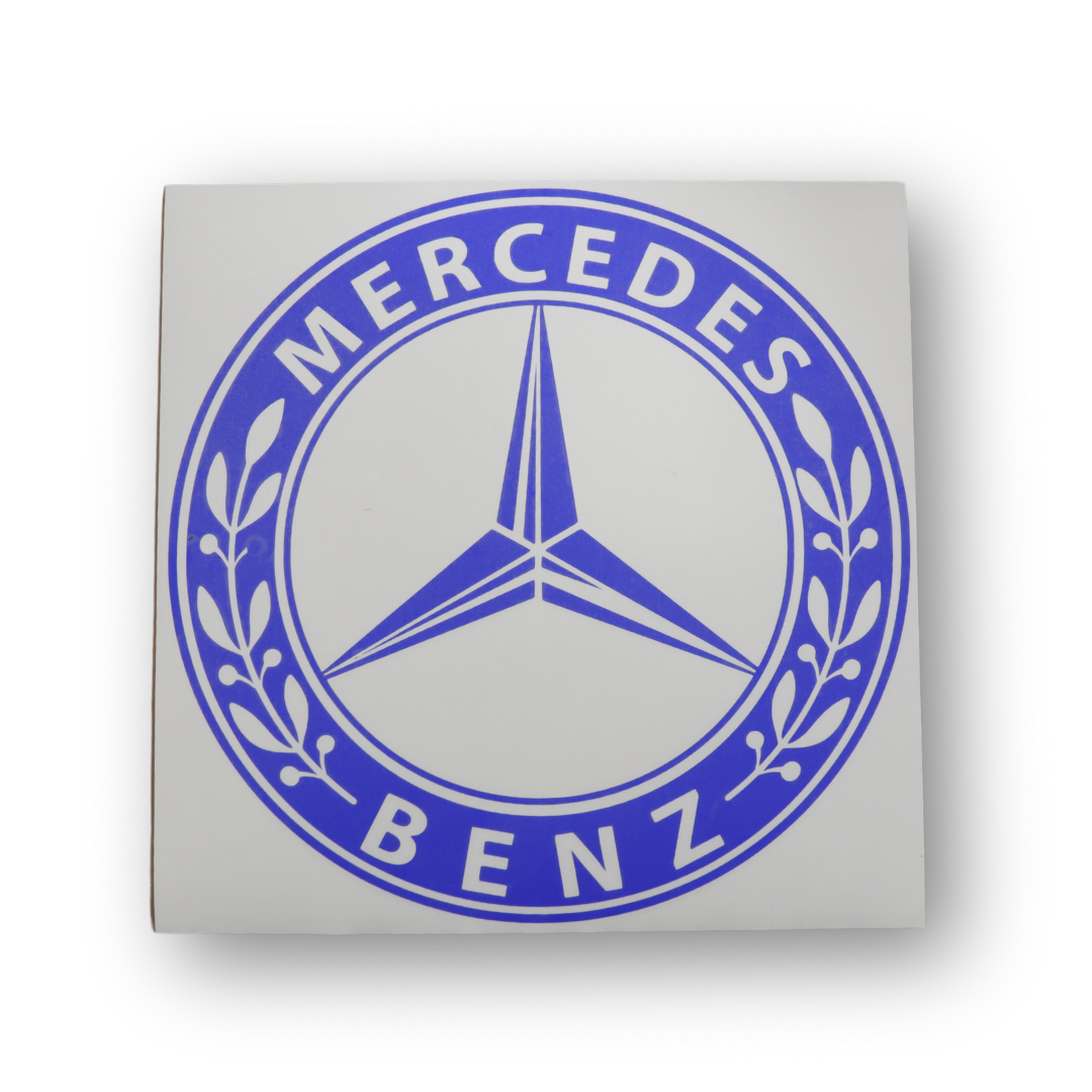 Наклейка MERSEDES синяя Ø320 мм Наклейка MERSEDES синяя Ø320 мм
