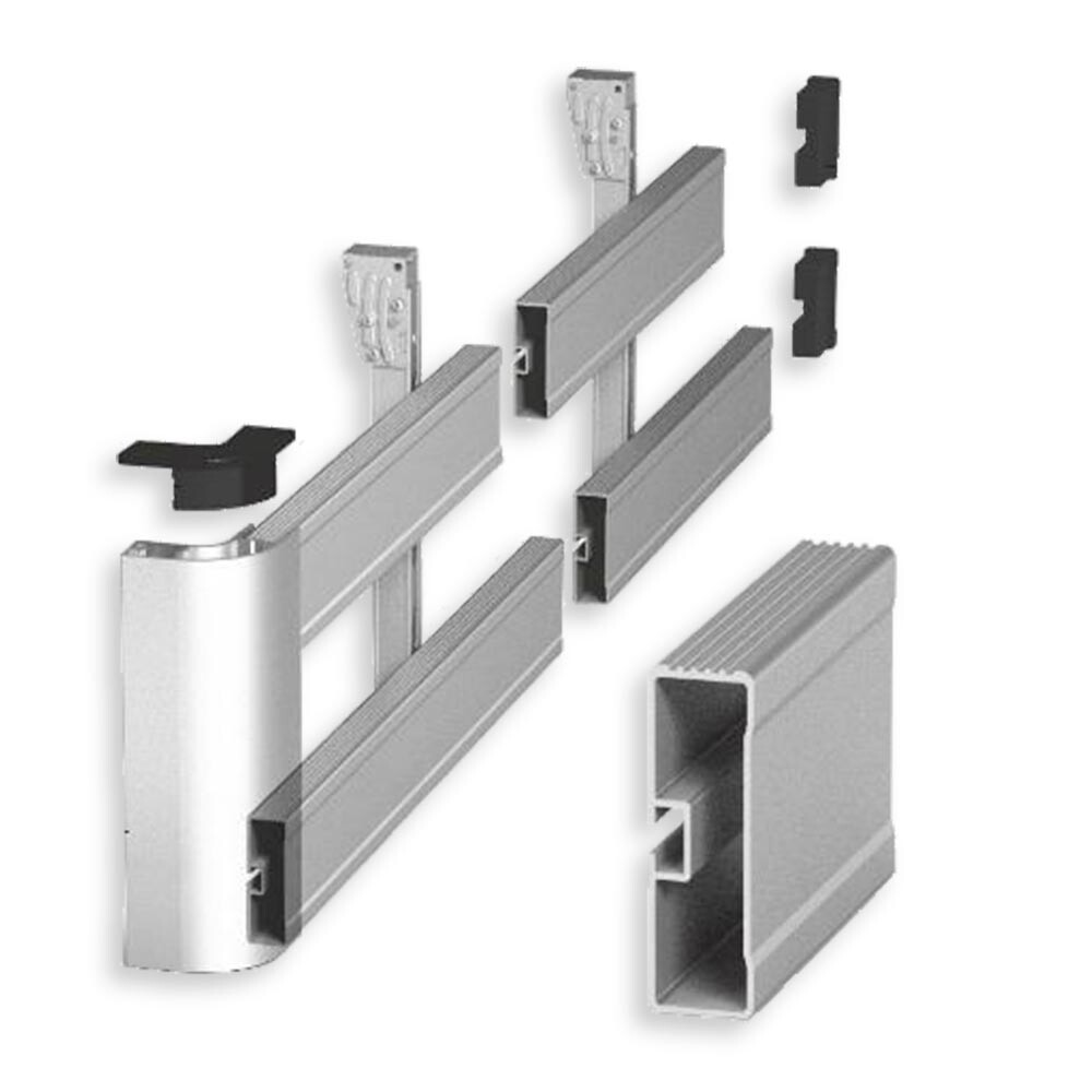 Заглушка алюминиевого профиля угол 70x70 мм (пластик)