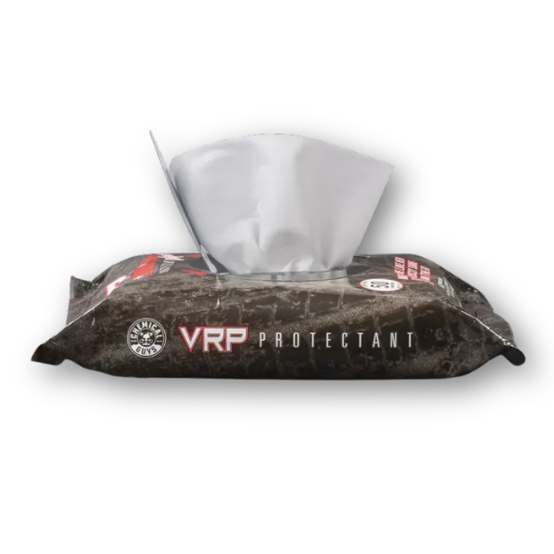 Салфетки влажные для винила, резины и пластика Chemical Guys VRP WIPES (50 шт) Салфетки влажные для винила, резины и пластика Chemical Guys VRP WIPES (50 шт)
