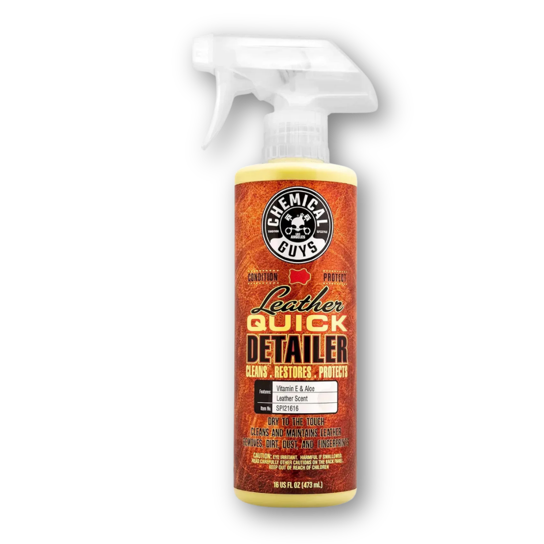 Очиститель и кондиционер для кожи с витамином Е Chemical Guys Leather Quick Detailer matte finish 473 мл Очиститель и кондиционер для кожи с витамином Е Chemical Guys Leather Quick Detailer matte finish 473 мл