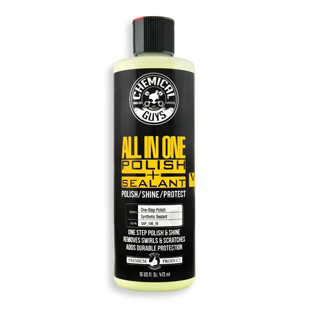 Полироль Chemical Guys с содержанием силанта V4 All In One Polish + Shine + Sealant 473мл Полироль Chemical Guys с содержанием силанта V4 All In One Polish + Shine + Sealant 473мл