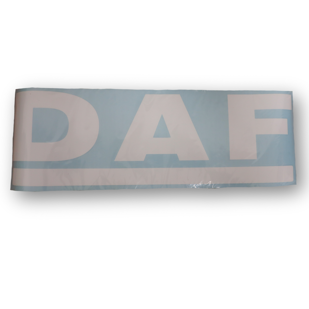 Декоративная наклейка надпись белая DAF 490*160 мм