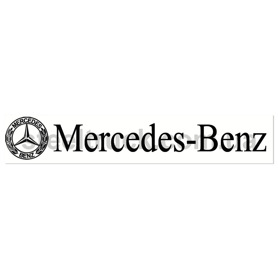 Наклейка декоративная MERSEDES черная 520*80мм