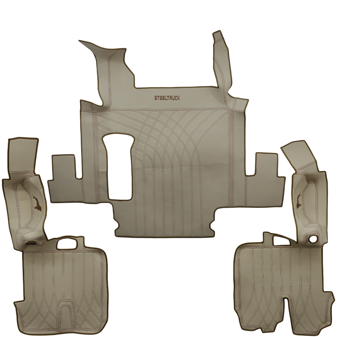 Коврик 3D Экокожа MAN TGX 2008 -2017; 2 ящ., АКПП,МКПП. бежевый,