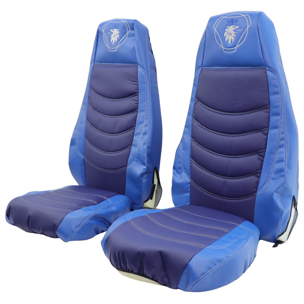 Чехол на сиденья SCANIA R,G,P (2004-2017) водит. пилот - пасс. пилот, синий