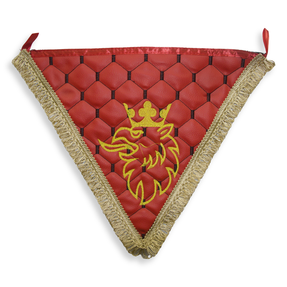 Вымпел треугольный экокожа SCANIA красный Вымпел треугольный экокожа SCANIA красный