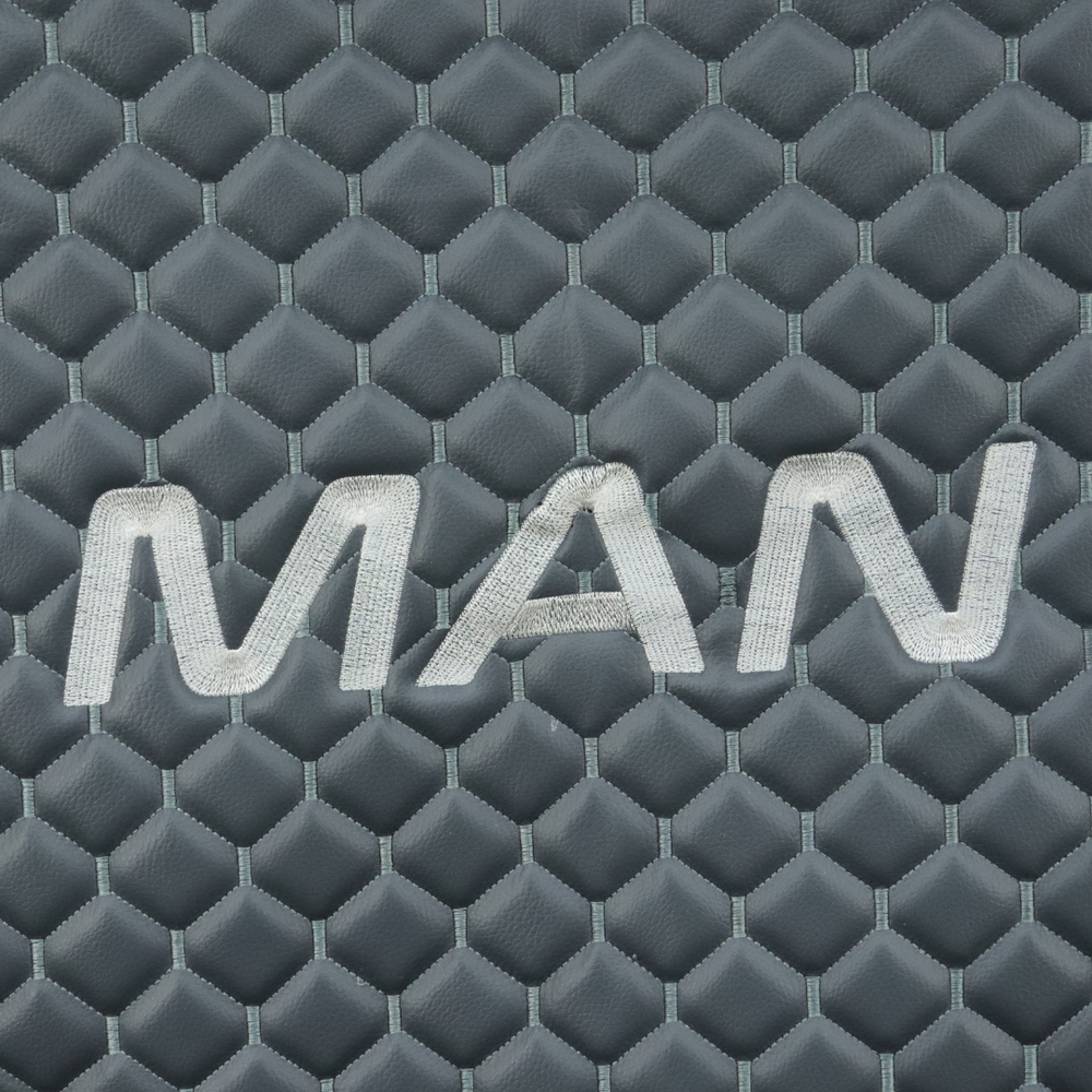 Килимок Екошкіра MAN TGL, TGM, TGA вузька кабіна сірий