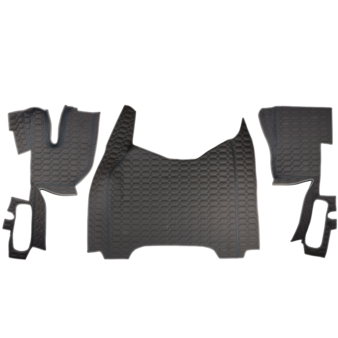 Коврик 3D Экокожа RENAULT T с 2014; АКПП, серый,
