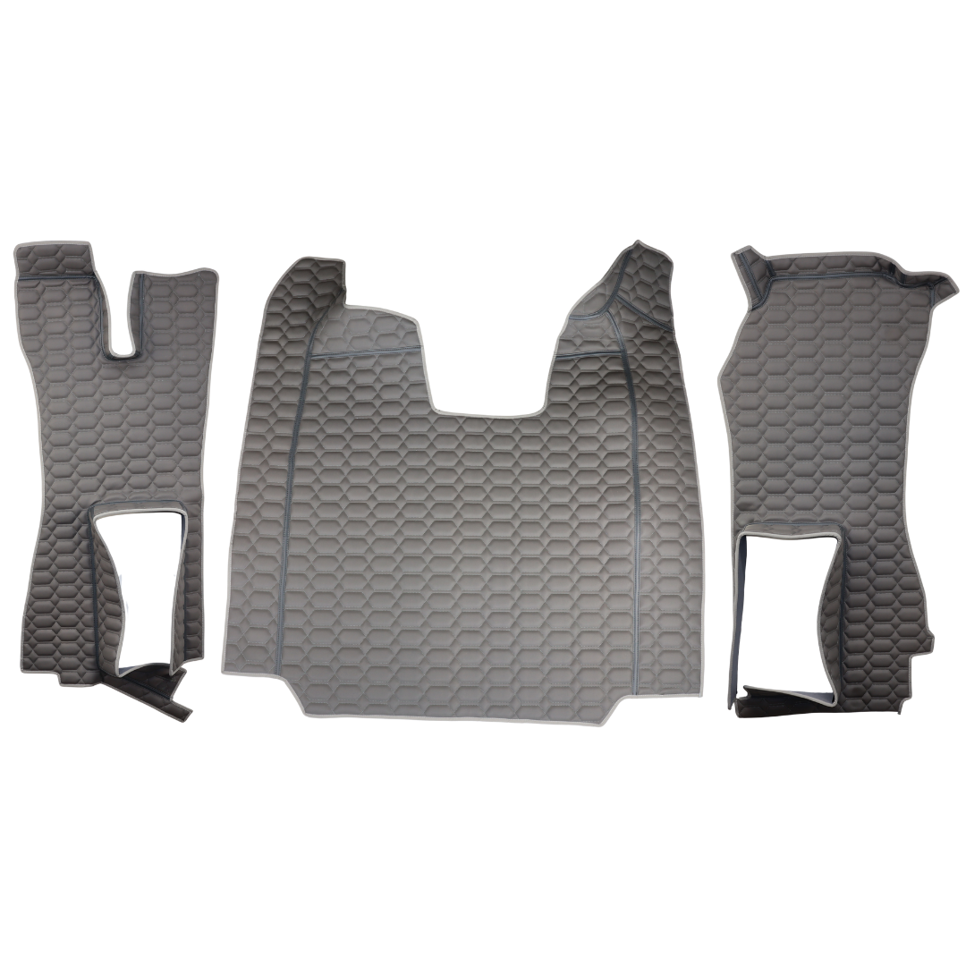 Коврик 3D Экокожа SCANIA R 2014-2016; АКПП, серый,