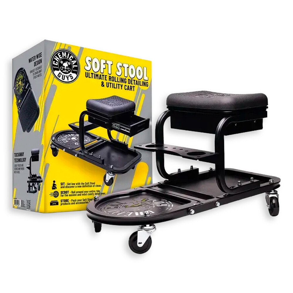 Стул-тележка мягкий для детейлинга Ultimate Utility детализационная тележка Soft Stool Стул-тележка мягкий для детейлинга Ultimate Utility детализационная тележка Soft Stool