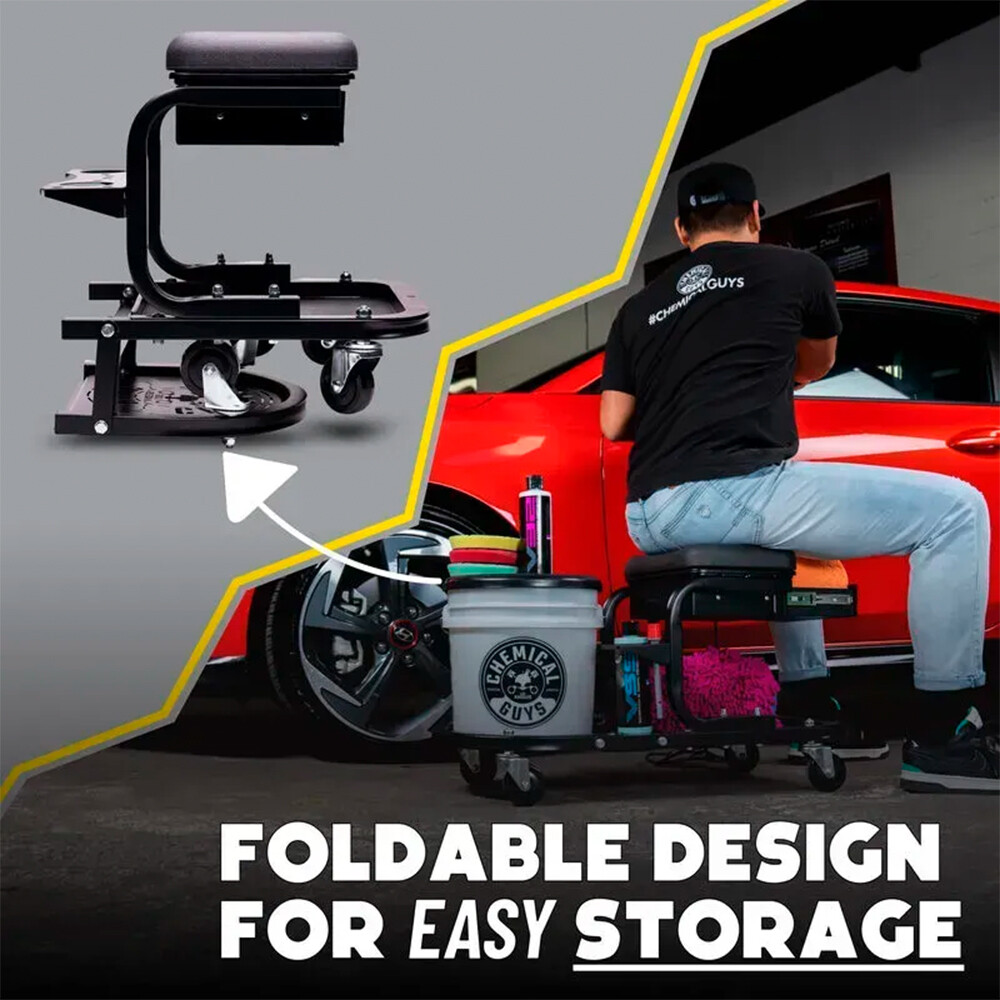 Стул-тележка мягкий для детейлинга Ultimate Utility детализационная тележка Soft Stool Стул-тележка мягкий для детейлинга Ultimate Utility детализационная тележка Soft Stool