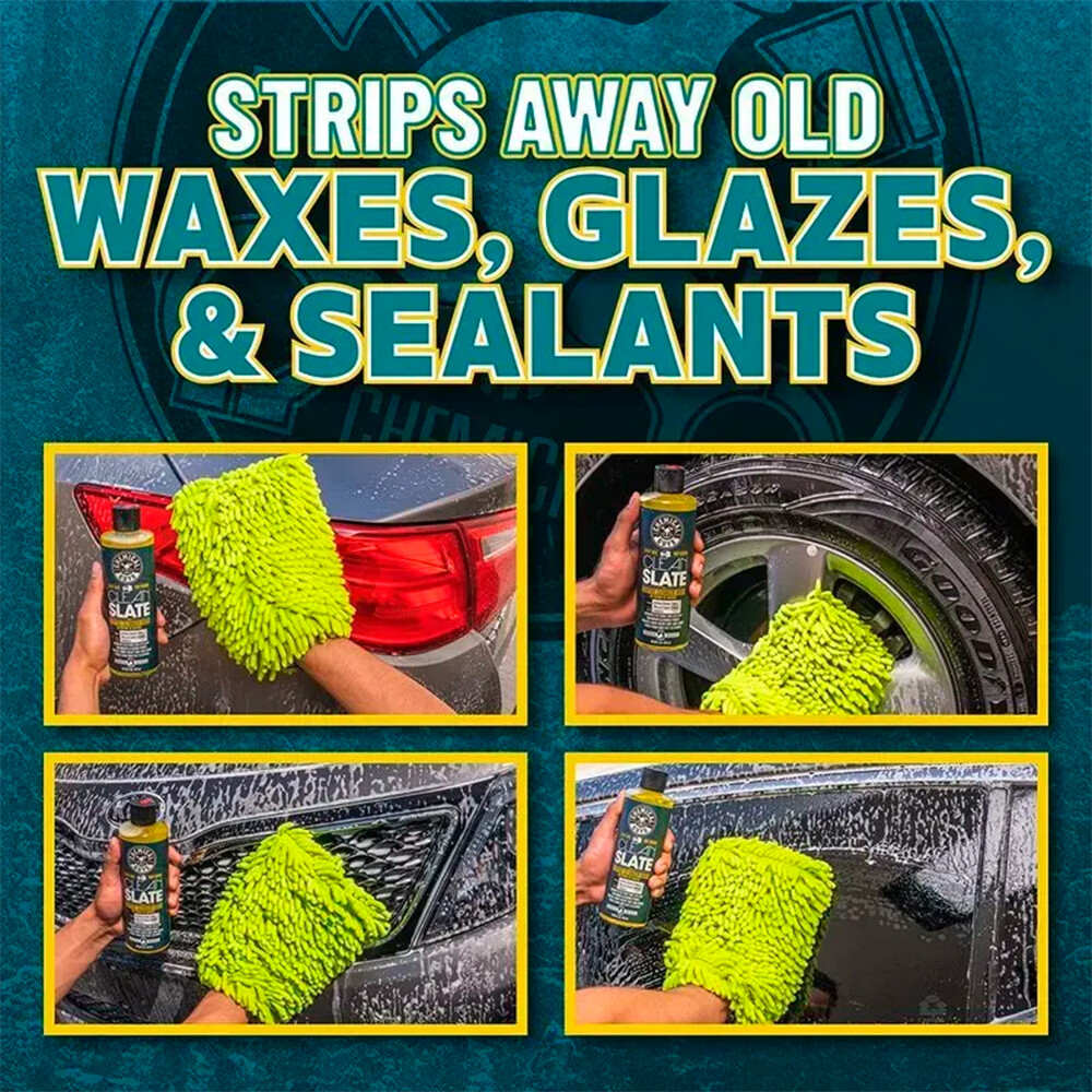 Автошампунь для глубокой очистки поверхности и удаления воска Clean Slate Wax Stripping Wash - 473мл Автошампунь для глубокой очистки поверхности и удаления воска Clean Slate Wax Stripping Wash - 473мл