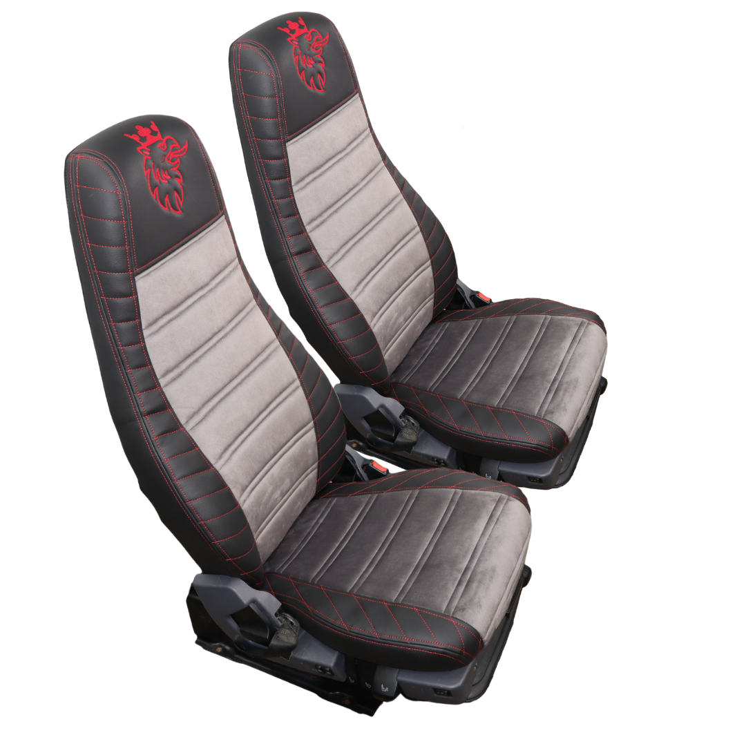 Чехол на сиденья SCANIA R,G,P (2004-2017) водит. пилот - пасс. пилот, черный