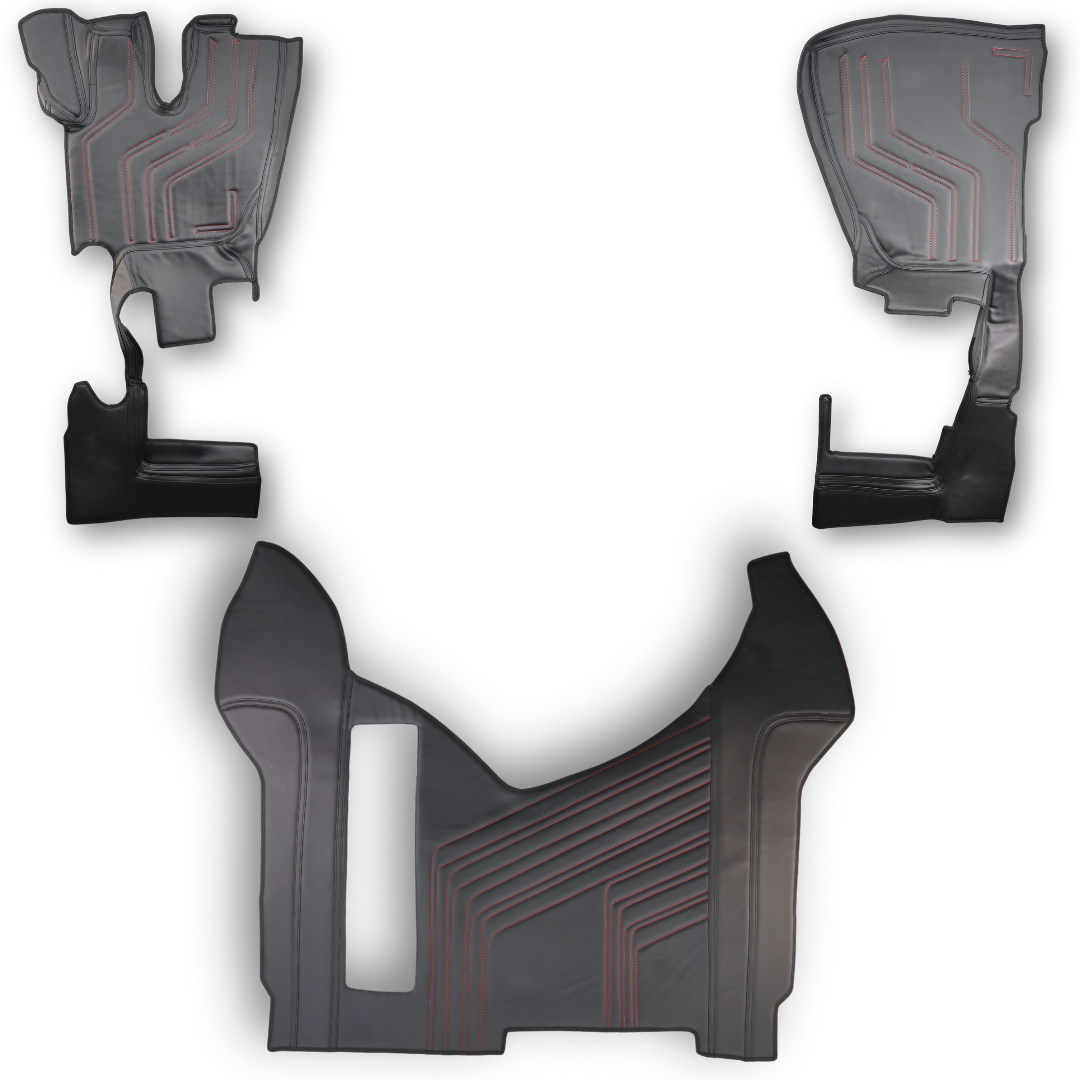 Коврик 3D Экокожа RENAULT Premium 2006-2013; АКПП, МКПП, черный